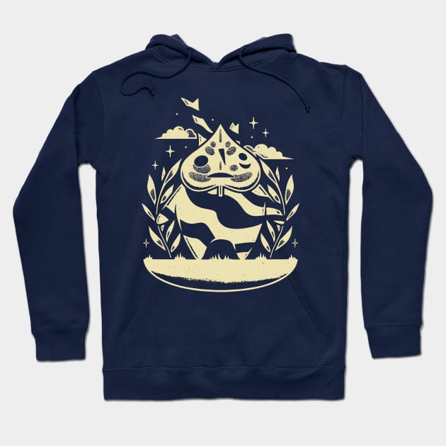 Leaf Mask Forest Spirit Hoodie by Alundrart